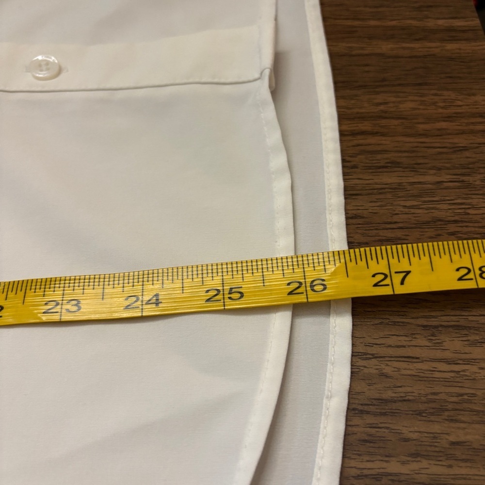 ❤️Calvin Klein White Utility Button-Down Shirt M - Picture 8 of 10